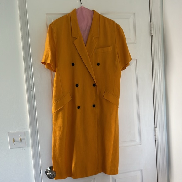 MaxMara Yellow Linen Dress - Picture 2 of 4